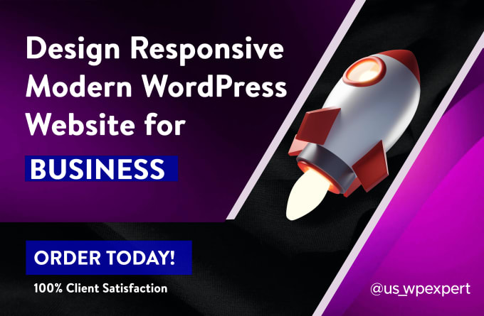 Gig Preview - Design and develop a responsive modern wordpress website for your business