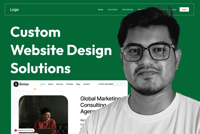 Gig Preview - Design professional custom website