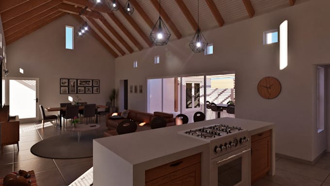 Gig Preview - Create realistic interior renders