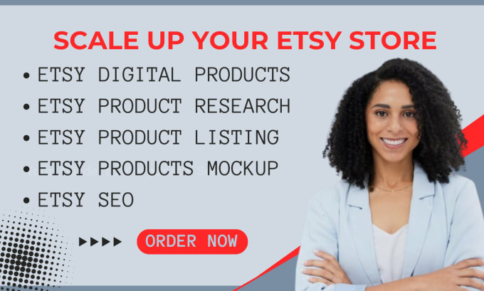 Bestseller - design etsy digital products, etsy shop set up with etsy shop optimization