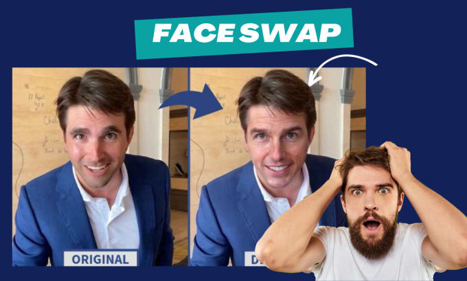 Gig Preview - Create face swap videos, replace face of your video, face switch