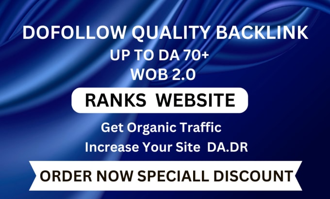 Gig Preview - Manually create 70 web 2 0 backlinks to high da pa websites