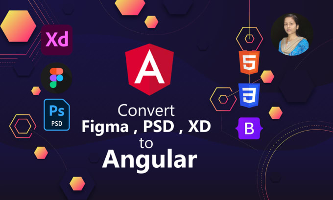 Gig Preview - Convert figma,psd,xd to angular