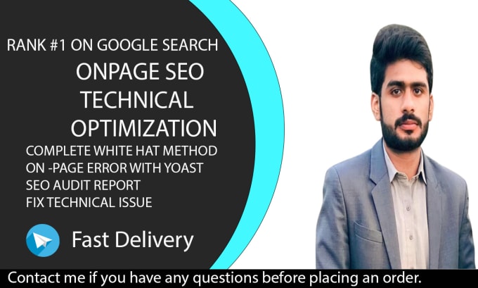 Gig Preview - Do onpage and technical SEO of your wordpress website