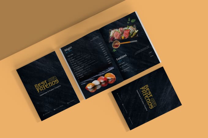 Gig Preview - Design an eyecatching restaurant menu in 24 hours