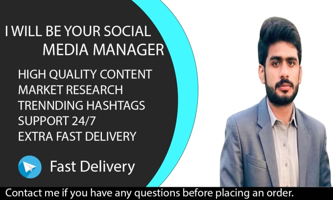 Gig Preview - Be your committed social media manager