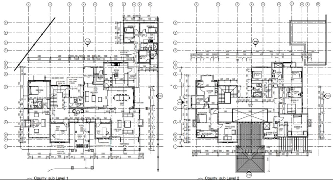 Gig Preview - Do architectural 2d floor plan section and elevation