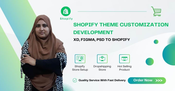 Gig Preview - Do shopify custom coding, bug fix, liquid section,theme customization or develop