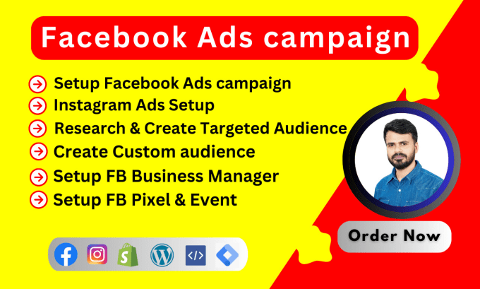 Gig Preview - Setup, optimize and manage facebook and instagram campaign, fb ads campaign