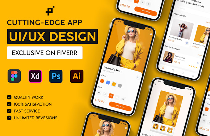 Gig Preview - Design complete mobile app UI UX design in figma and adobe xd