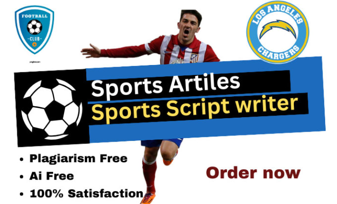 Bestseller - write sports articles blogs and youtube scripts for you