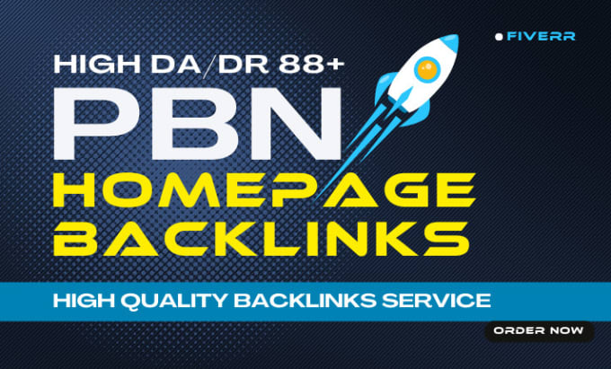 Gig Preview - Build high authority seo homepage dofollow DR 60 to 80 backlinks