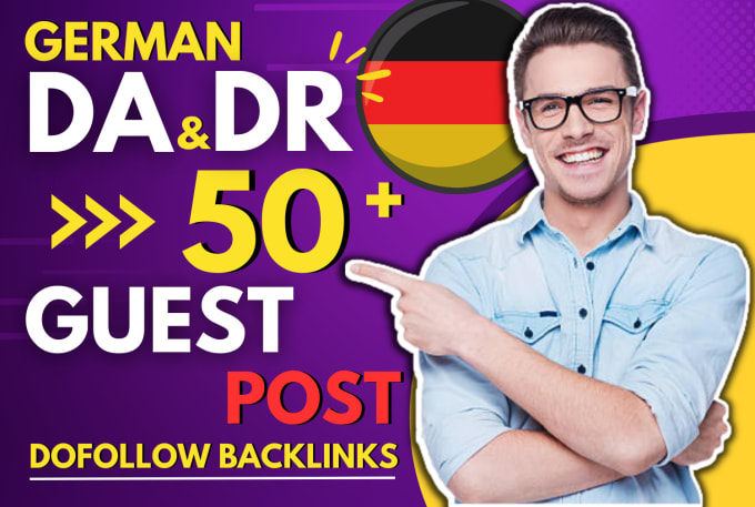 Gig Preview - Publish article on german guest post with dofollow backlinks high authority site