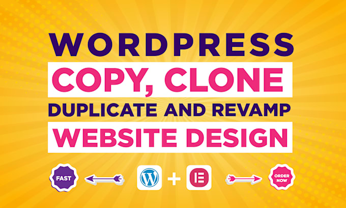 Gig Preview - Redesign wordpress, clone website, duplicate website design using elementor pro