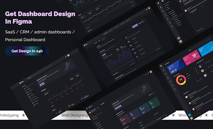 Gig Preview - Design saas, CRM, and admin dashboards in figma