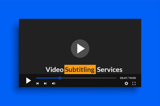 Gig Preview - Create an arabic or english subtitle to your video