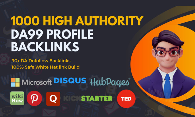 Gig Preview - Build 1000 high da authority dofollow SEO profile backlinks