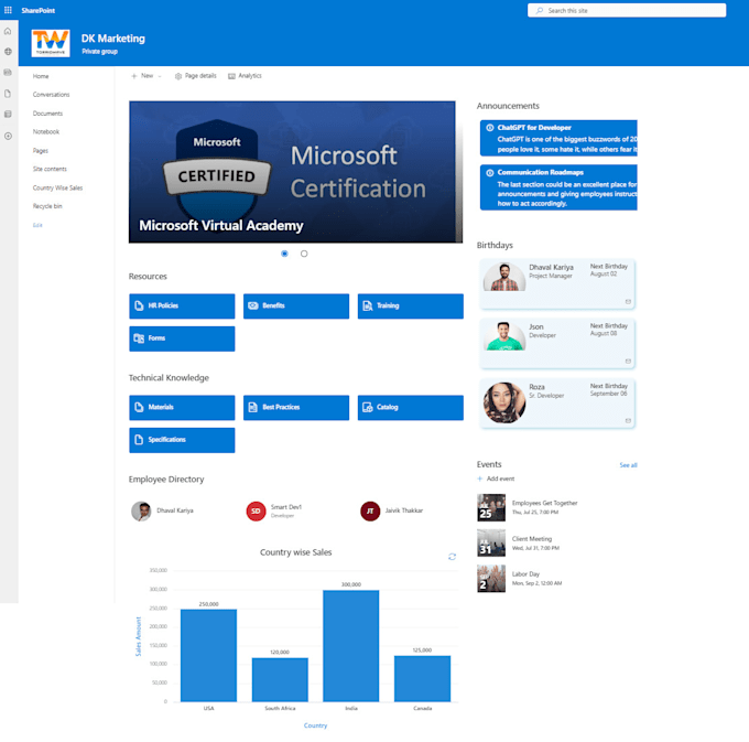 Gig Preview - Develop a sharepoint intranet and sites