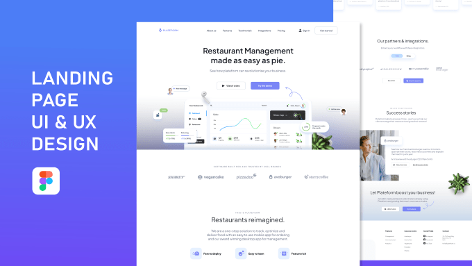 Gig Preview - Do professional UI UX landing page design in figma