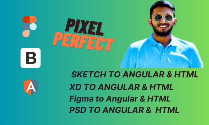 Gig Preview - Crafting responsive interfaces figma, PSD, xd to angular bootstrap 5