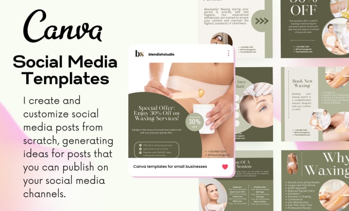 Gig Preview - Design a canva templates for your social media posts