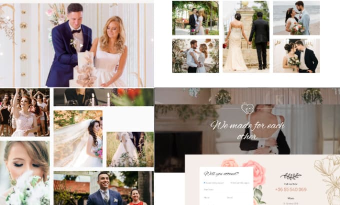 Gig Preview - Expertly design wedding site, rsvp, photo gallery, invitation, event planning