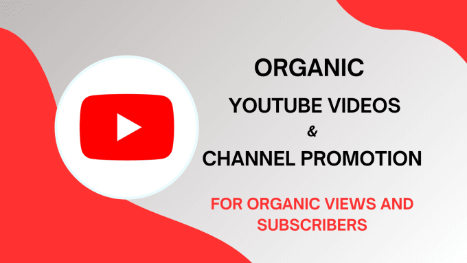 Gig Preview - Do organic youtube video promotion and channel promotion