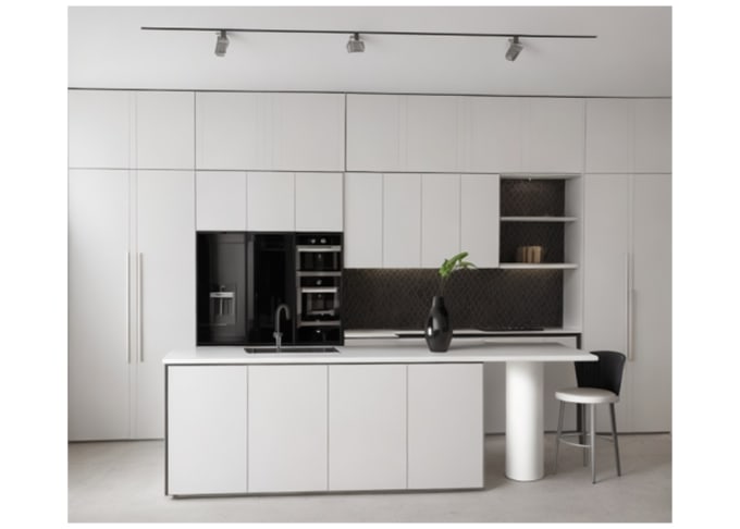 Gig Preview - Modern kitchen designs with a touch of 3d elegance usig ai