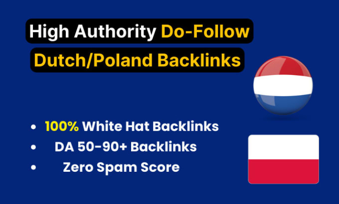 Bestseller - build dutch, poland high authority dofollow SEO backlinks