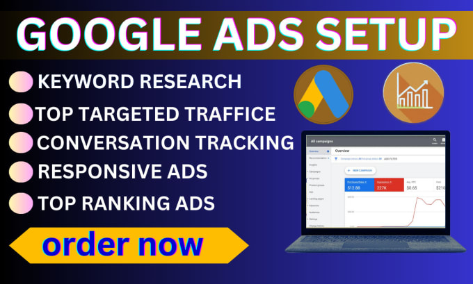 Gig Preview - Do setup your google ads campaign and audit manage optimize