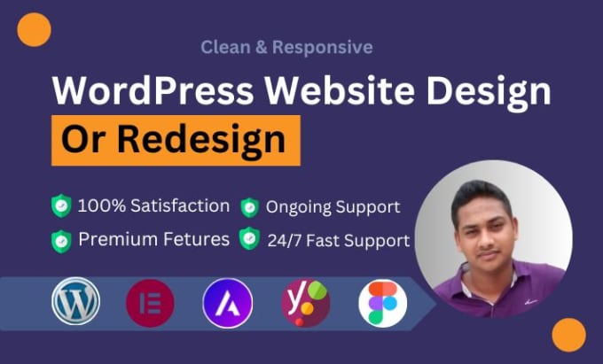 Gig Preview - Psd to wordpress redesign build copy clone fix or revamp your wordpress website