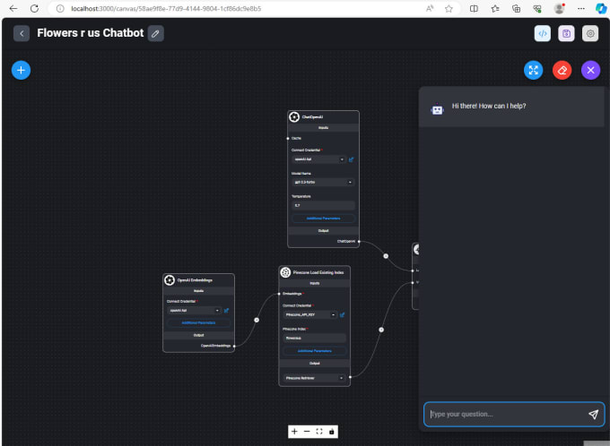 Gig Preview - Create a custom ai app or chatbot app for you using openai and flowise