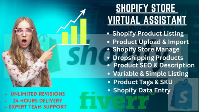 Gig Preview - Do shopify store data entry, product listing, upload product