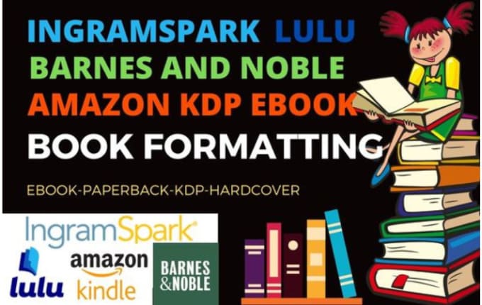 Gig Preview - Do book formatting, amazon kdp formatting, ebook design paperback and hardcover