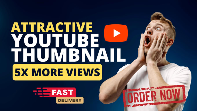 Gig Preview - Create an attractive eye catchy youtube thumbnail design