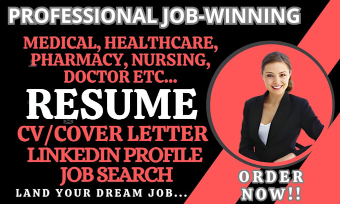 Gig Preview - Craft professional medical doctor nursing pharmacist biotech healthcare resume