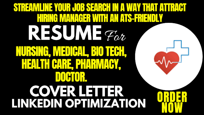 Gig Preview - Create a expert medical, healthcare resume