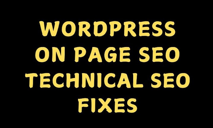 Gig Preview - Do on page and technical SEO fixes for your website