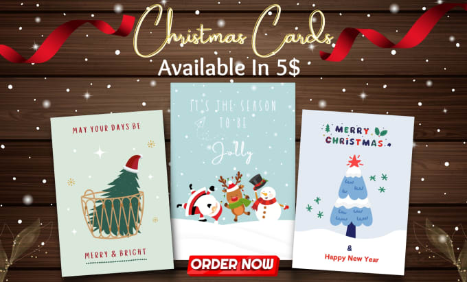 Gig Preview - Create awesome christmas and greeting cards for you