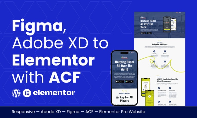 Gig Preview - Be your wordpress elementor expert, acf, figma adobe xd to elementor