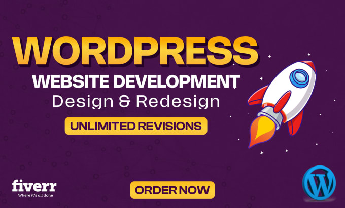 Gig Preview - Develop wordpress website, design or redesign professionally