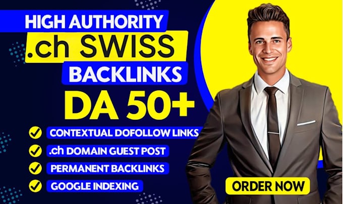 Gig Preview - Do switzerland SEO with high da swiss dofollow contextual swiss backlinks