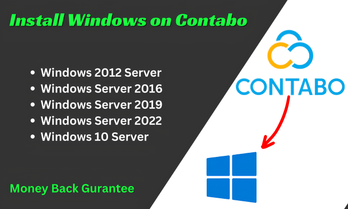 Gig Preview - Install windows on your contabo vps server