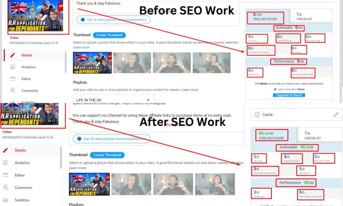 Gig Preview - Be your youtube video SEO for fast ranking