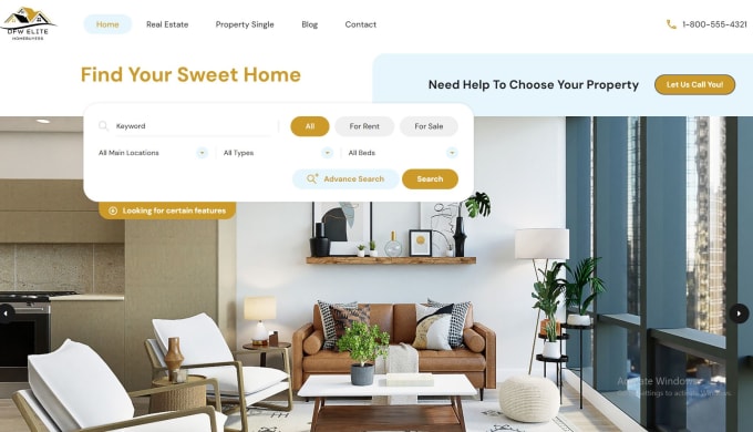 Gig Preview - Create a short term rental website apartment booking website hotel rental