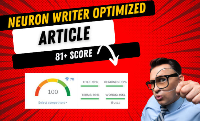 Gig Preview - Write neuron writer optimized articles in 2 days