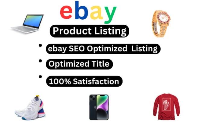 Gig Preview - Do ebay listing, ebay product listing, ebay lister, bulk product upload in ebay