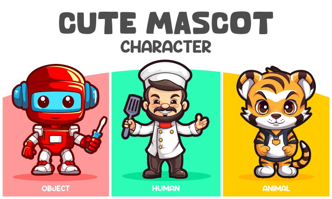 Gig Preview - Create cute mascot and cartoon character logo