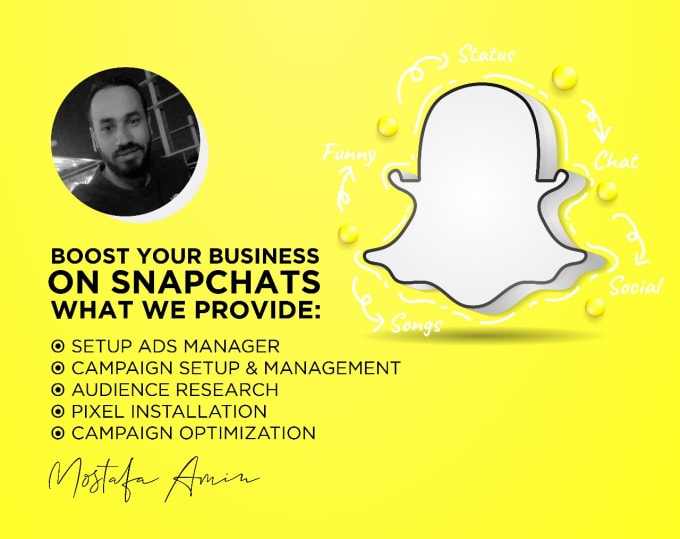 Gig Preview - Manage snapchat ad campaign, snapchat ads, snappixels to promote your business