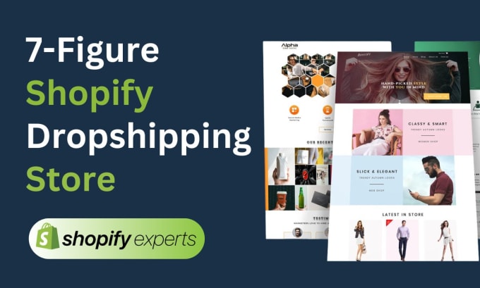 Gig Preview - Set up and design a branded dropshipping shopify store